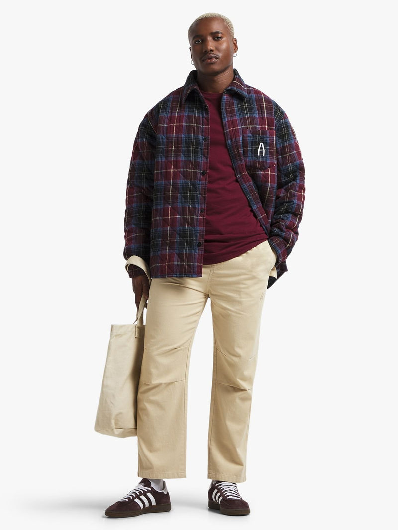Archive Men's Check Burgundy Shacket
