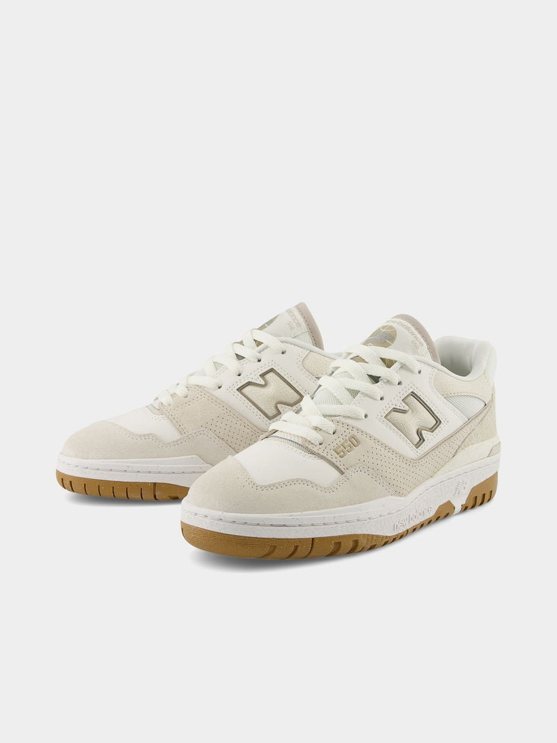 New Balance Women's 550 Cream/White Sneaker
